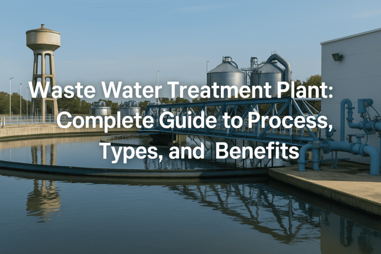 Waste Water Treatment Plant: Complete Guide to Process, Types, and Benefits